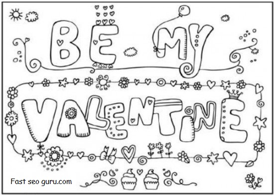 be my valentine cards printable